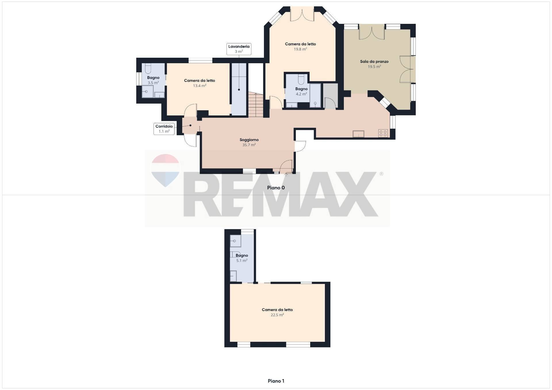 Pianta 2D - Villa VIA MONTE STALLONE, Formello - floor plans 1