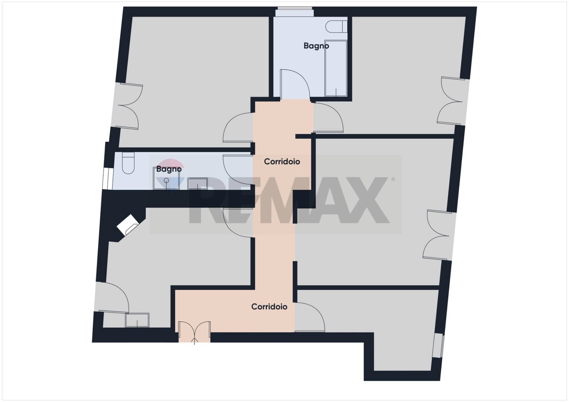 Pianta 2D - Quadrilocale via g ferrari
 
2, Campagnano di Roma - planimetria 1