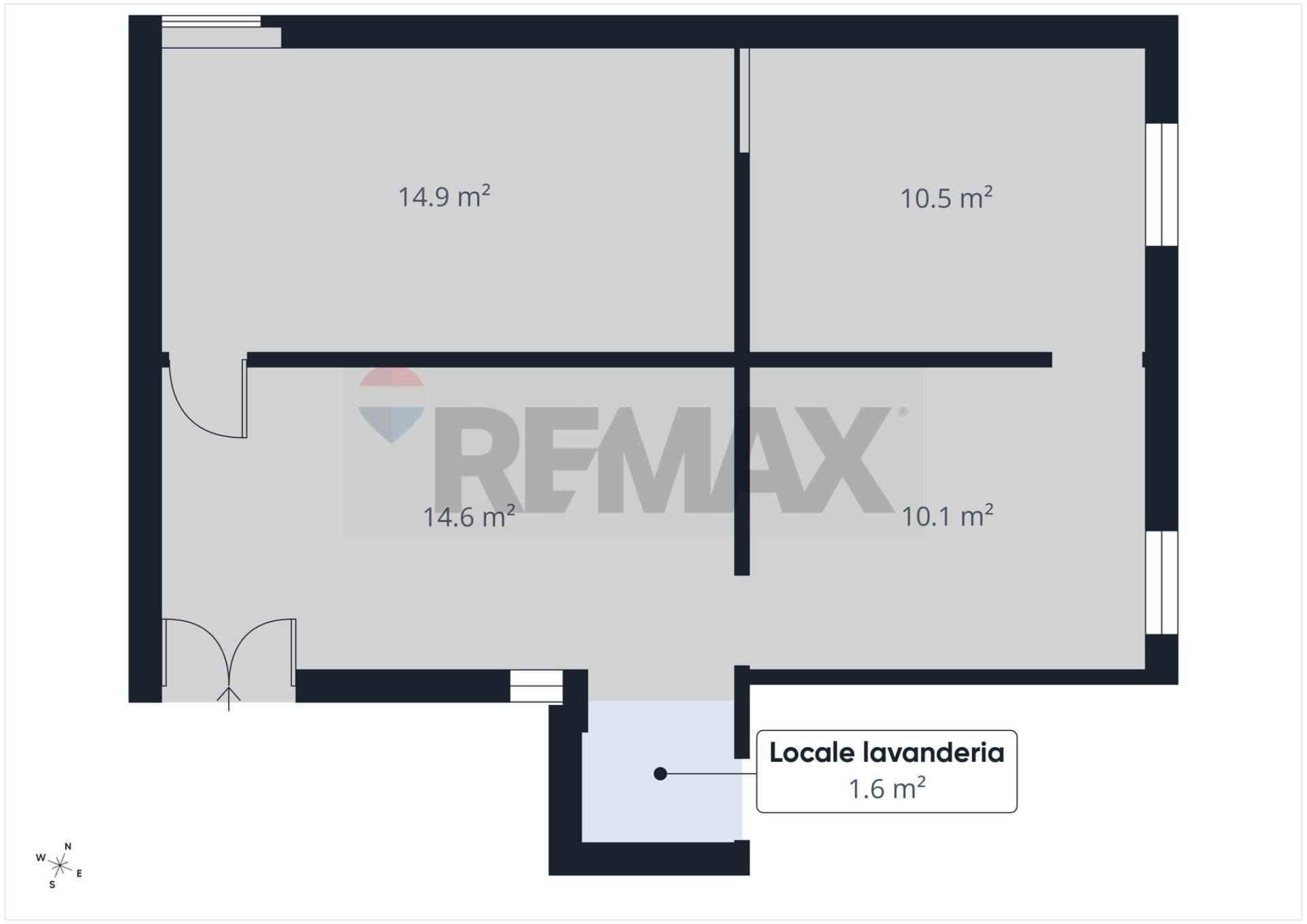 Pianta 2D - Trilocale Via Romana
 
6, Magliano Romano - planimetria 1