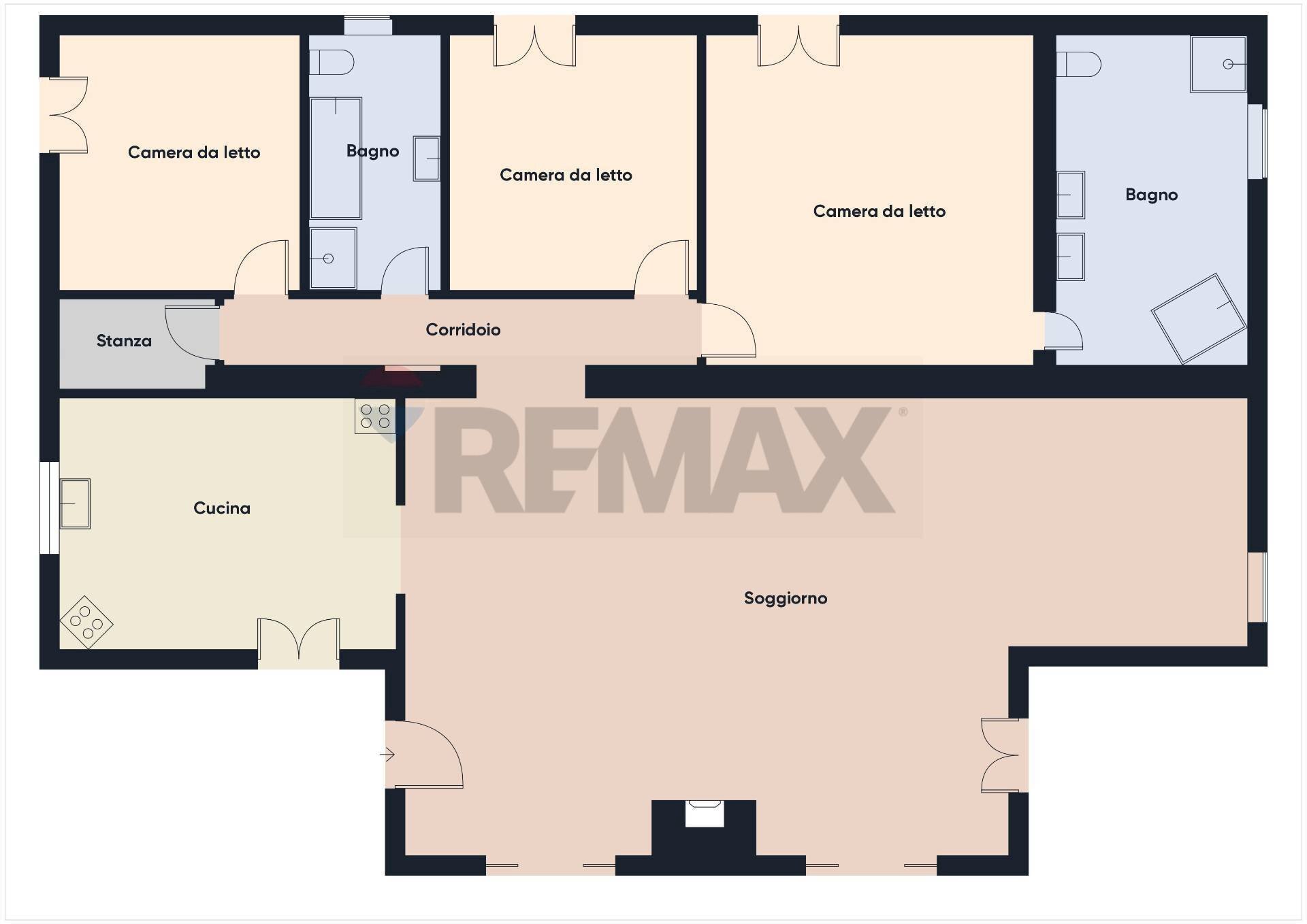Pianta 2D - Villa Formello - floor plans 1