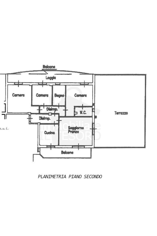 Attico via Eugenio Curiel, 40, Verucchio - planimetria 1