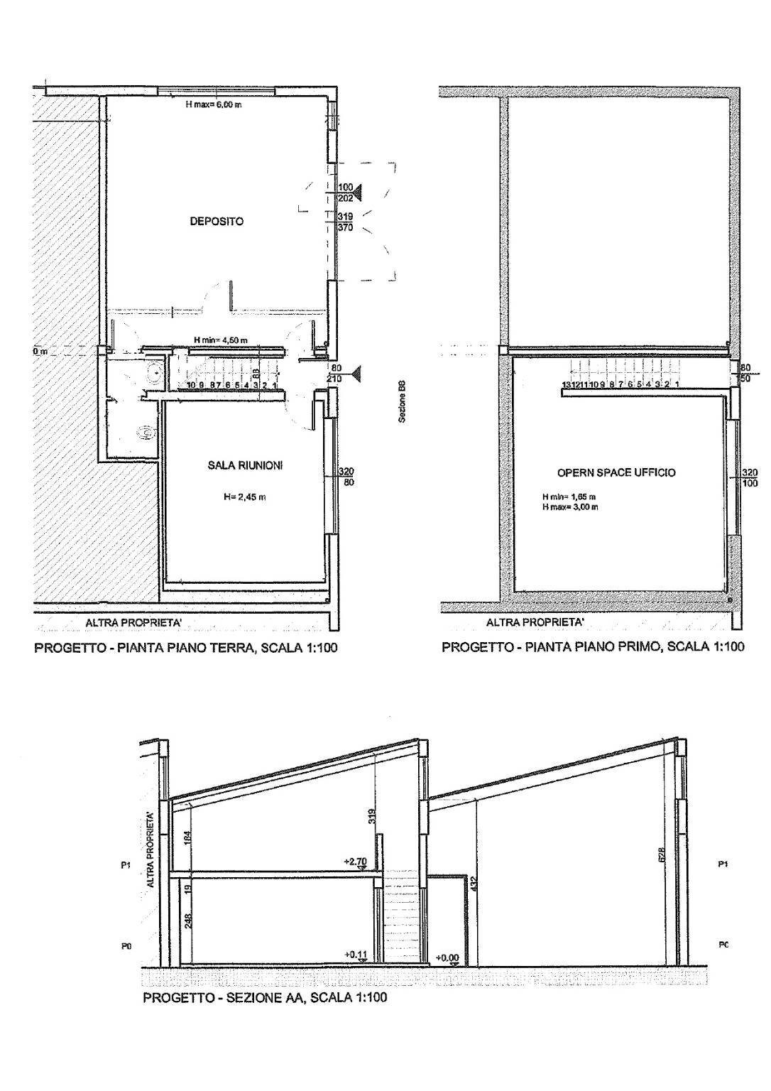 Ufficio via Monte Grappa, 20, Pavia - planimetria 1