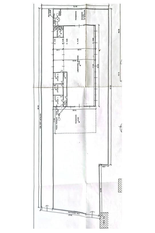 Capannone corso Papa Giovanni XXIII, 129, Arluno - planimetria 1