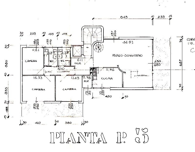 Attico Bologna (zona Colli) - planimetria 1