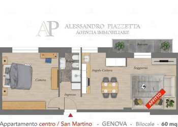 Planimetria - Bilocale Genova (zona Borgoratti) - foto 31