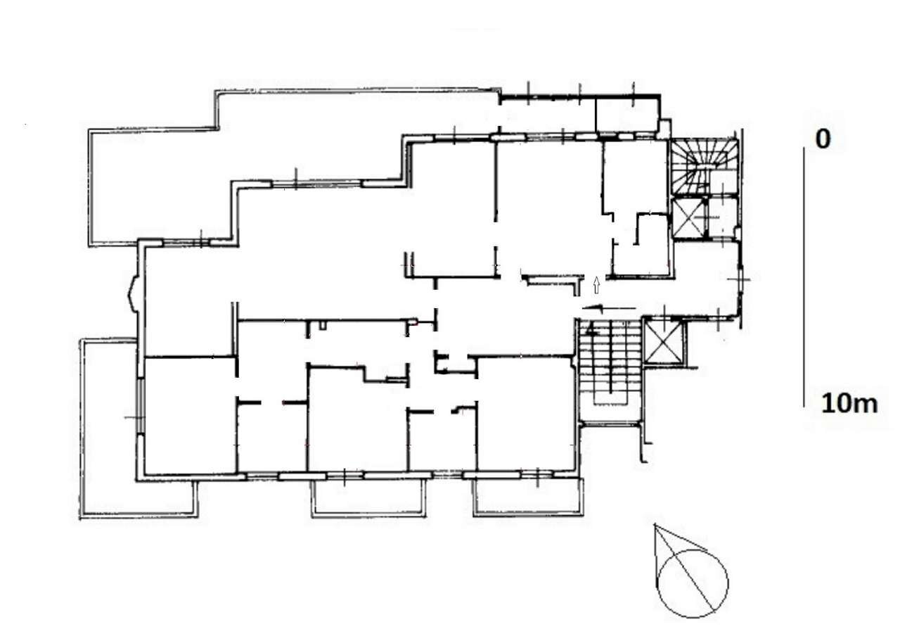 plan - Quadrilocale via Zandonai, Roma - planimetria 1