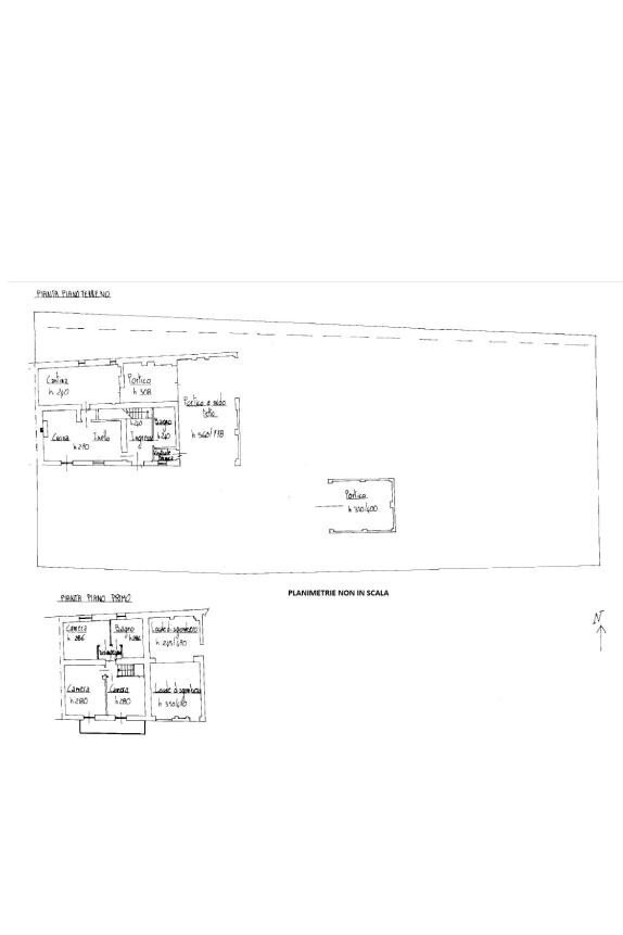 Rustic via Viretto, Montafia - floor plans 1