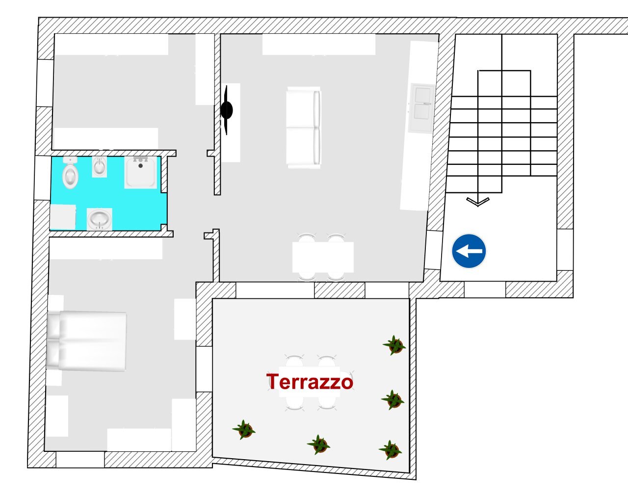 Pianta web.png - Trilocale piazza vittorio emanule, Nerviano - planimetria 1
