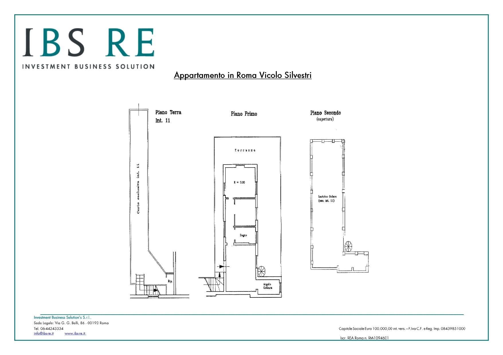 Foto 16 - Trilocale Vicolo Silvestri, Roma - planimetria 1