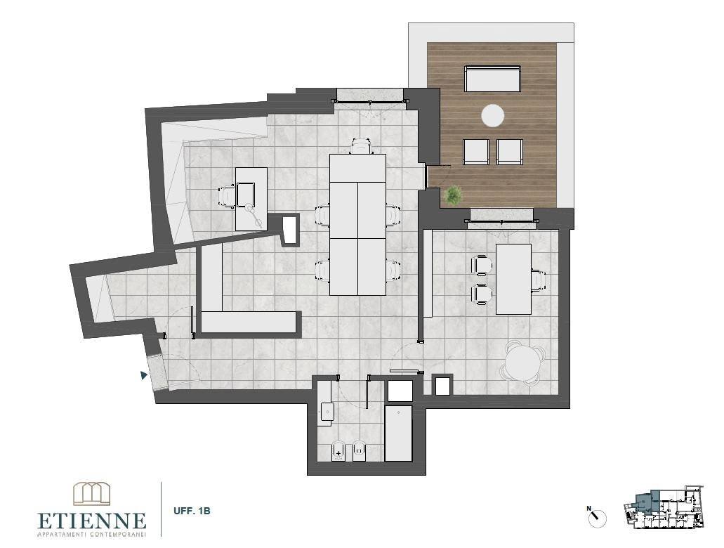 Foto 5 - Office Piazza Saint Etienne, Ferrara - floor plans 1