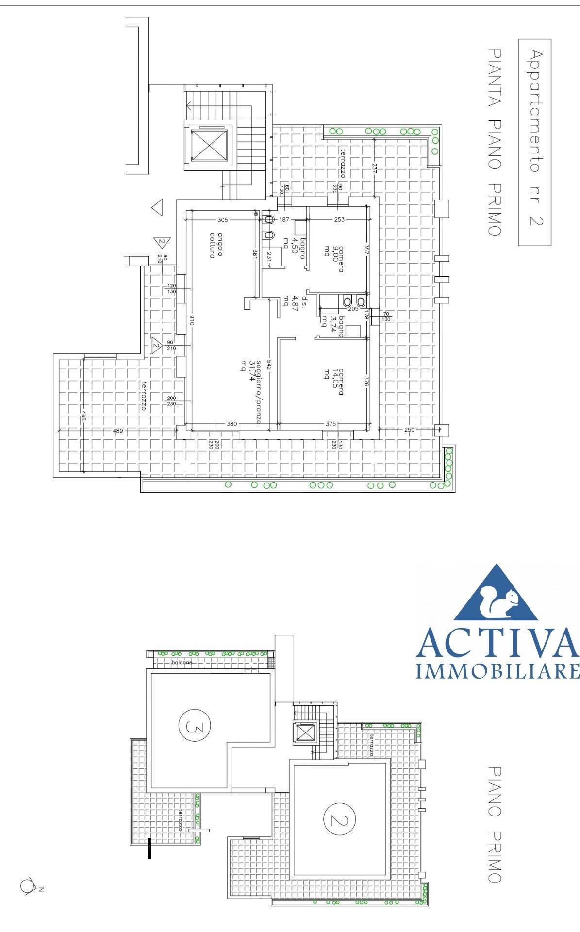 Foto 31 - Trilocale Via San Luigi
 
100, Marnate - planimetria 1