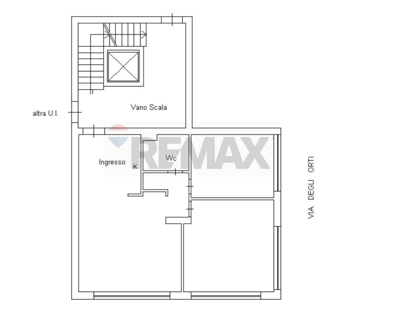 Pianta 2D - Three-room apartment Via Degli Orti
 
4, Palermo - floor plans 1