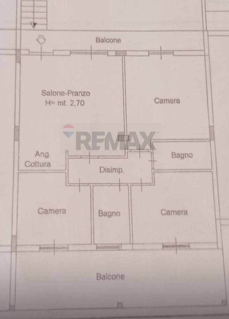 Pianta 2D - Three-room apartment Via Casilina
 
433A, Valmontone - floor plans 1