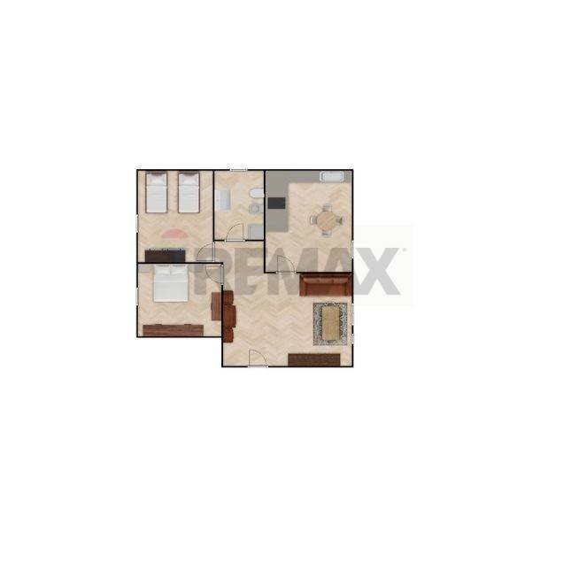 Pianta 2D - Quadrilocale Via Bronte
 
81, Roma - planimetria 1