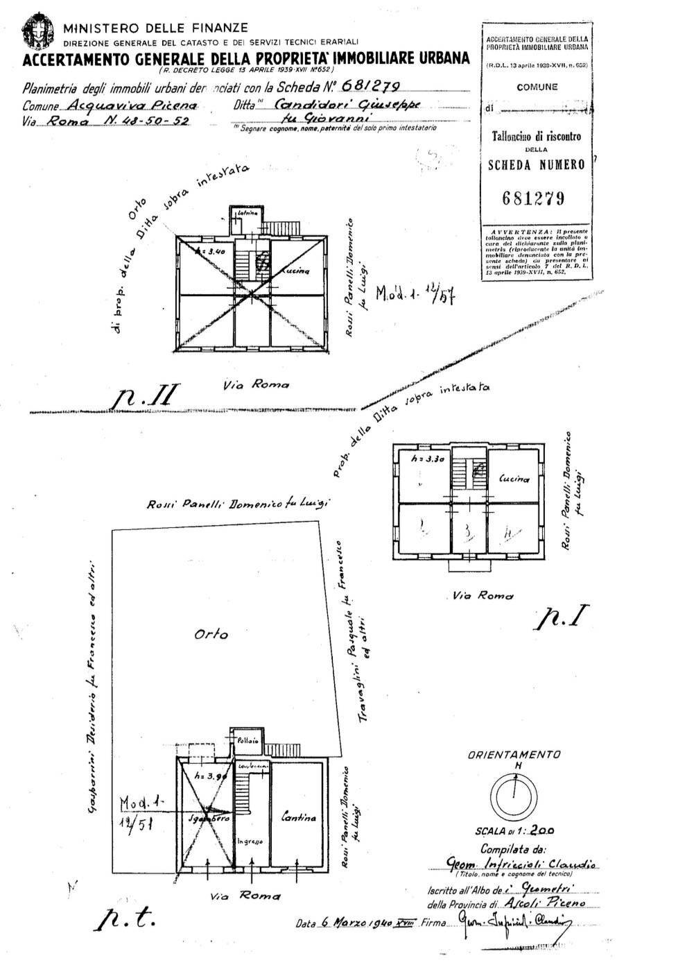 Foto 25 - Casa semi indipendente via Roma
 
48-50-52, Acquaviva Picena - planimetria 1
