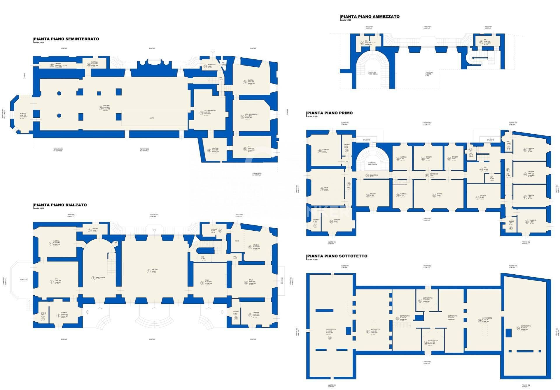 Foto 65 - Villa Località Campale
 
2, Molare - floor plans 1