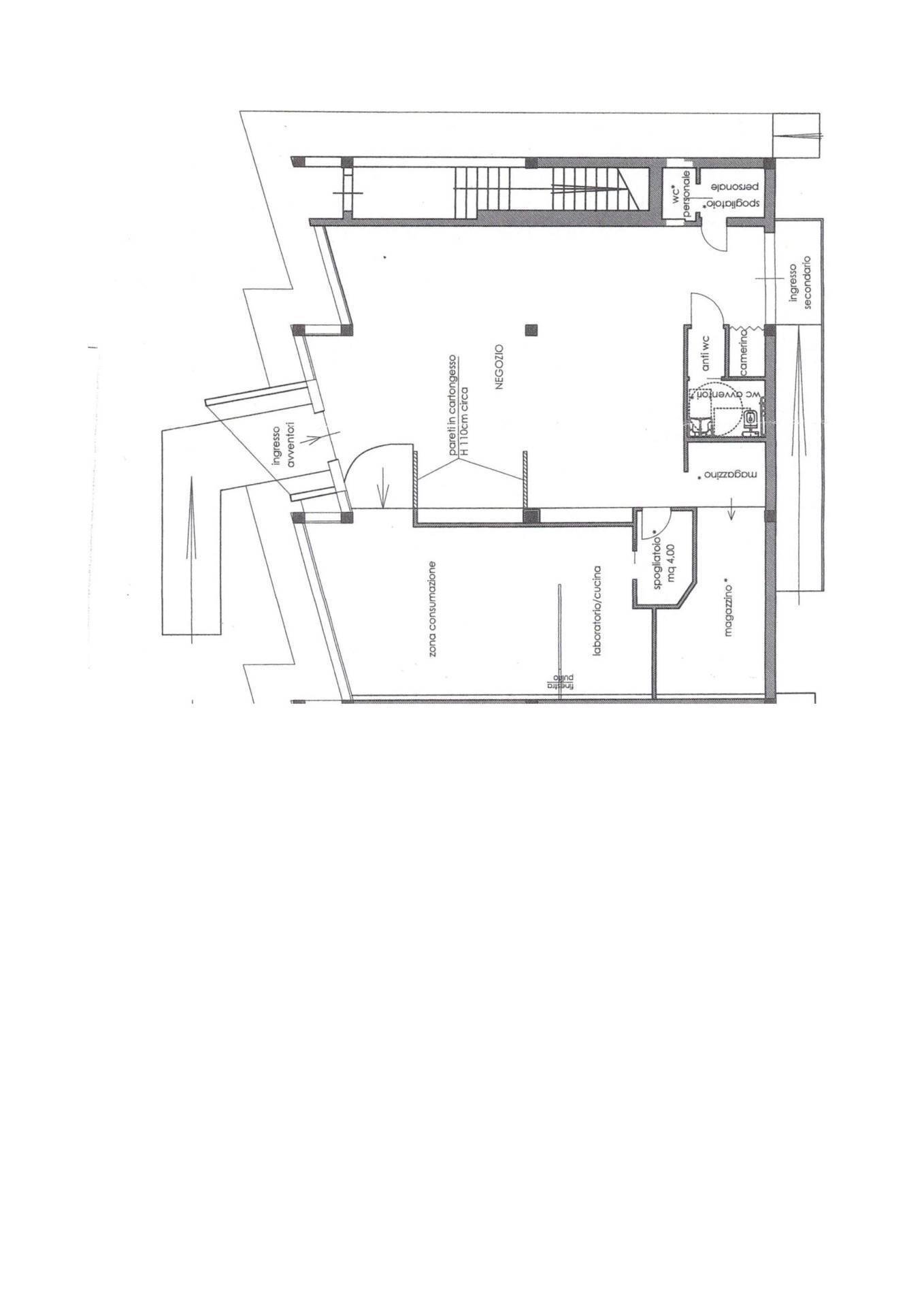 Foto 6 - Attività Commerciale VIA GIACOMO LEOPARDI, Ponsacco - planimetria 1