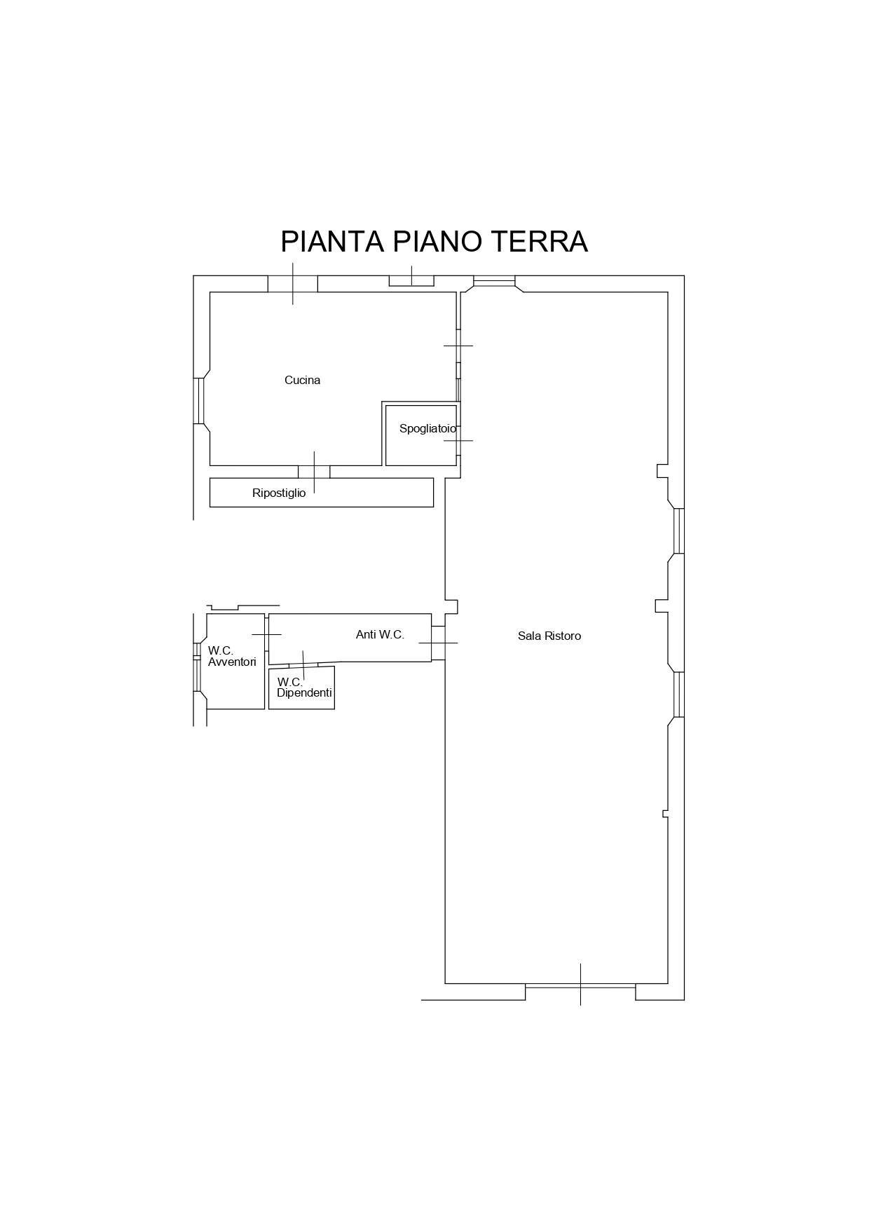 Foto 6 - Attività Commerciale Via Giuseppe Cei
 
20, Pontedera - planimetria 1