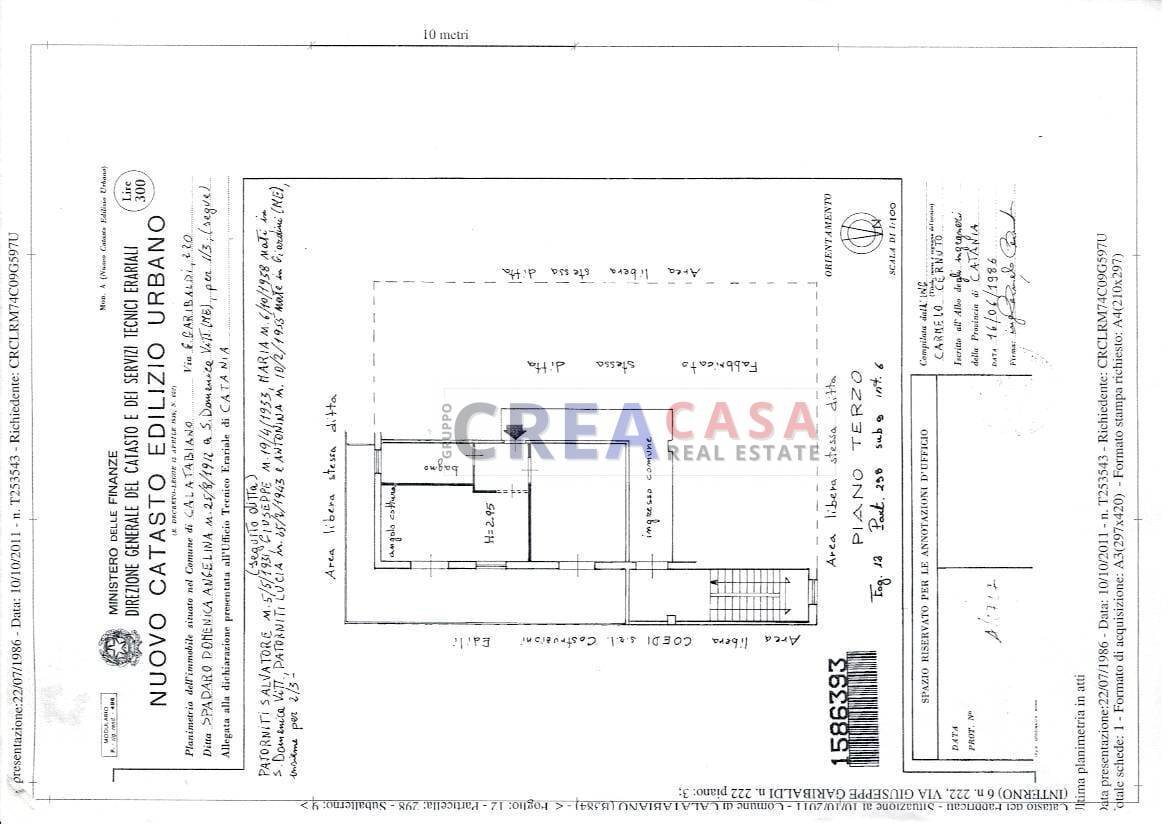 Foto 31 - Bilocale Via Giuseppe Garibaldi, Calatabiano - planimetria 1