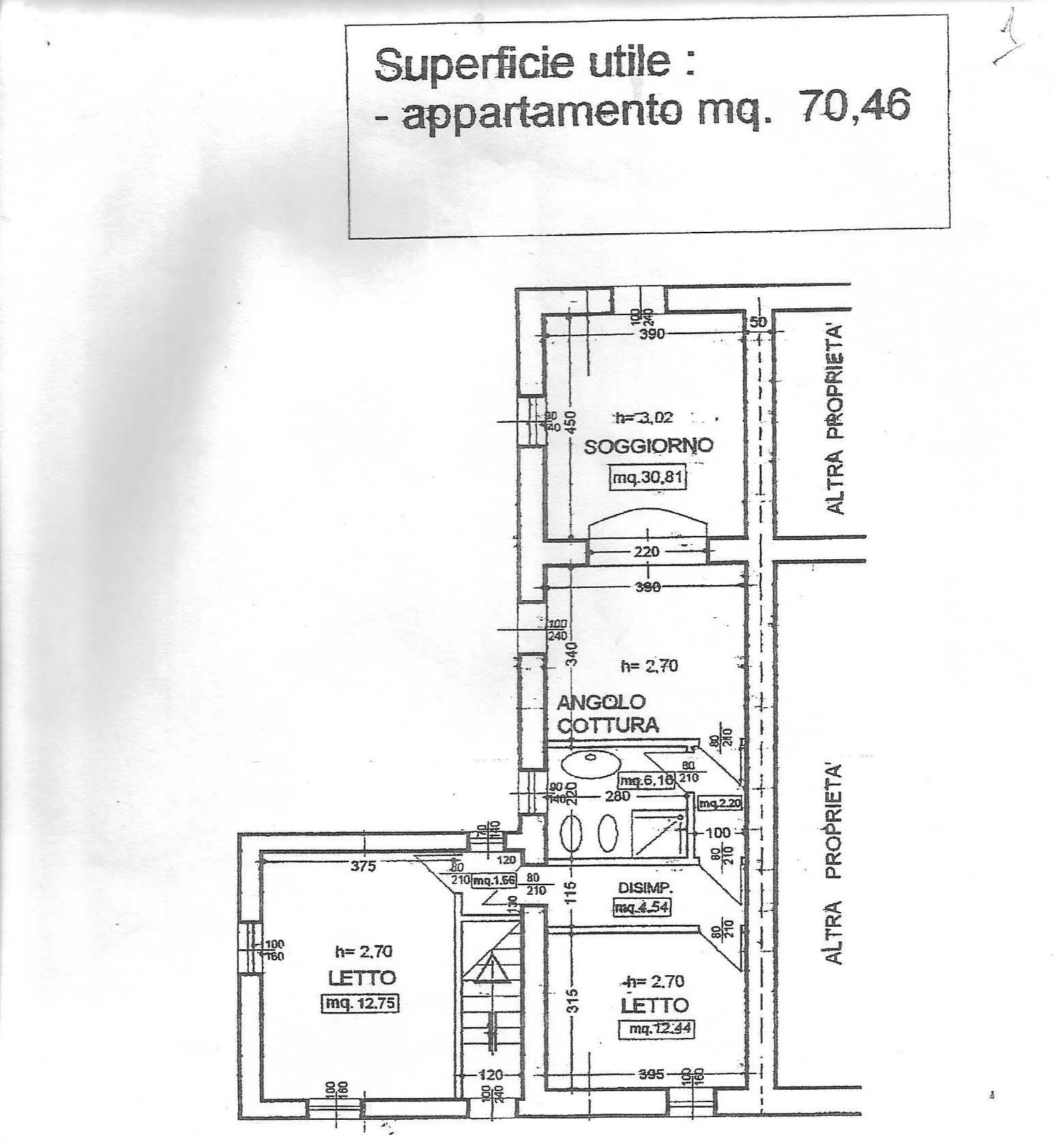 Foto 23 - Quadrilocale strada Pozzetti
 
4, Pesaro - planimetria 1