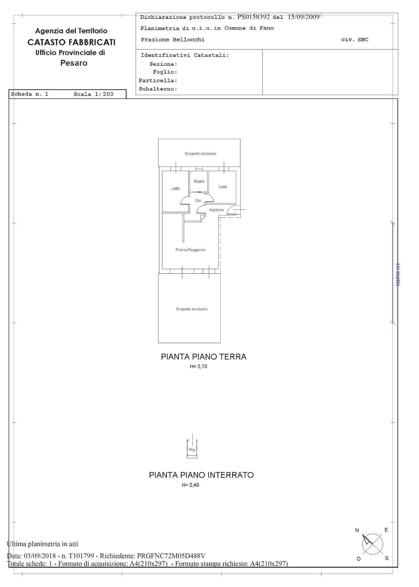 Foto 22 - Trilocale via XXX strada, Fano - planimetria 1