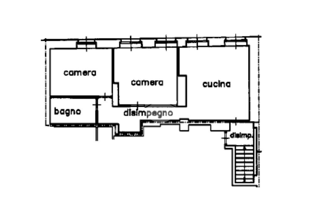 Trilocale Via palestro, Ivrea - planimetria 1