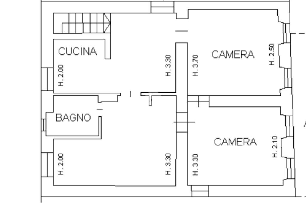 Four-room apartment Via Torquato Tasso, Civezza - floor plans 1