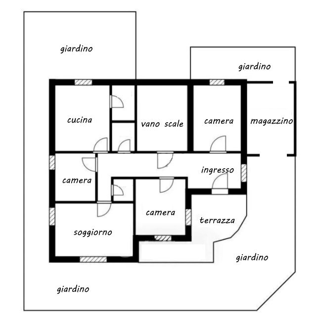 planimetria.jpg - Appartamento Chiavari - planimetria 1