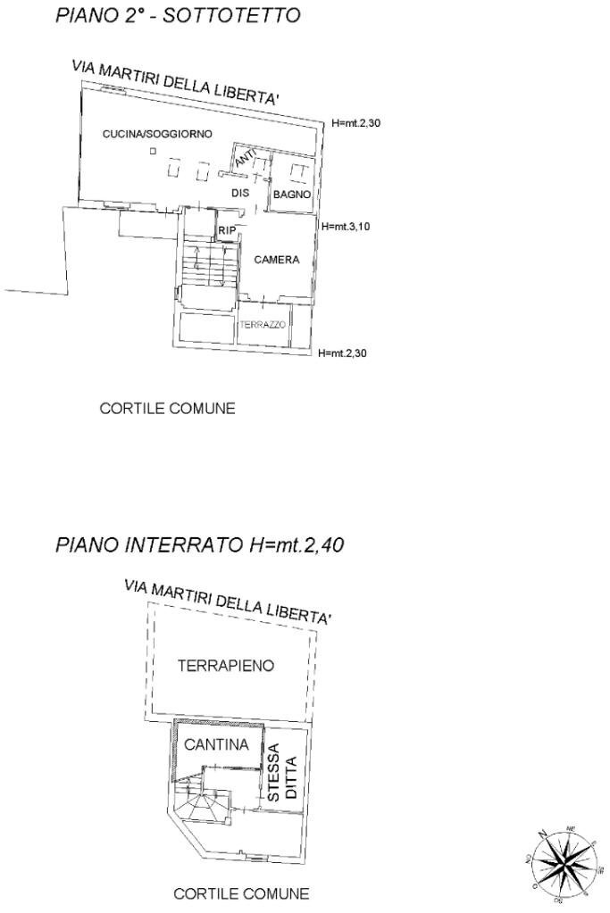 Trilocale Via martiri della liberta, Robassomero - planimetria 1