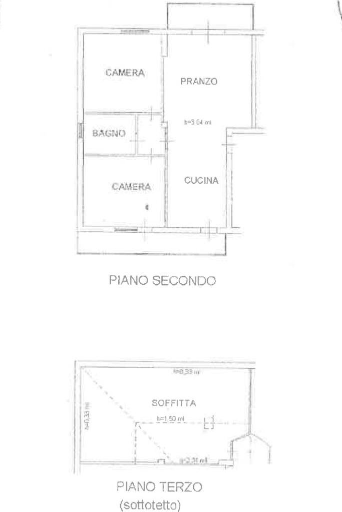 Three-room apartment Via Bagli, Rimini - floor plans 1