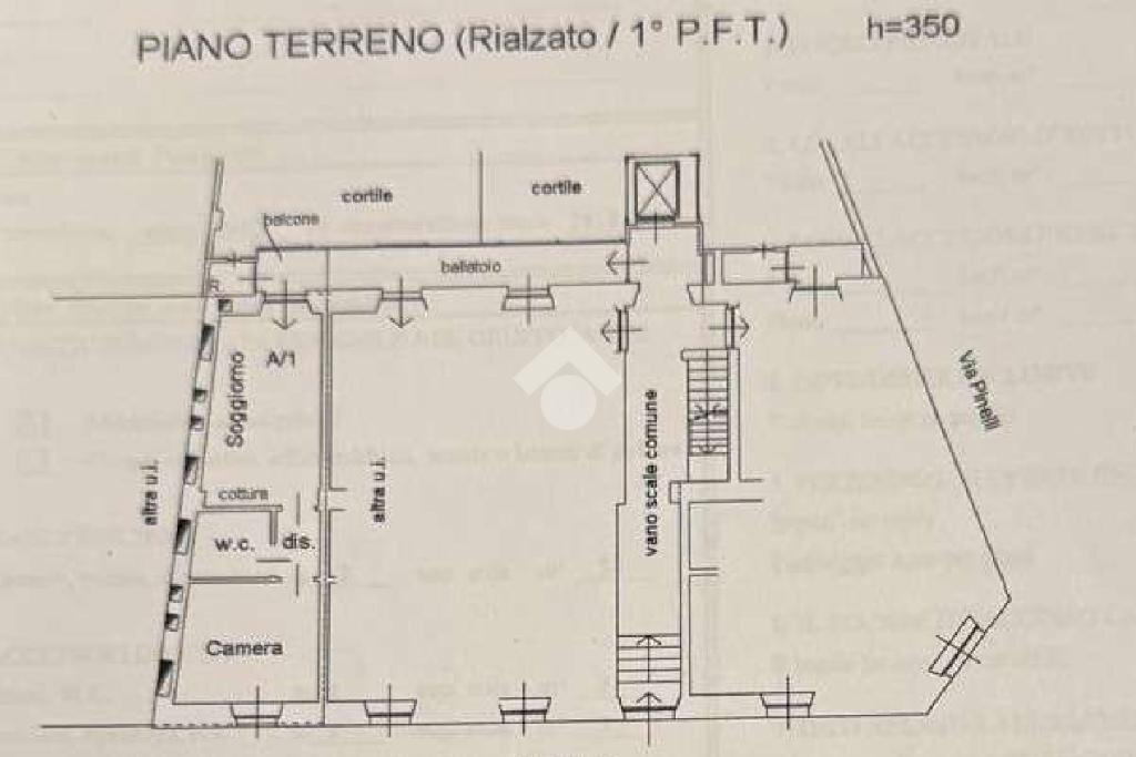 Bilocale Via Giuseppe Francesco Medail, Torino (zona Campidoglio) - planimetria 1