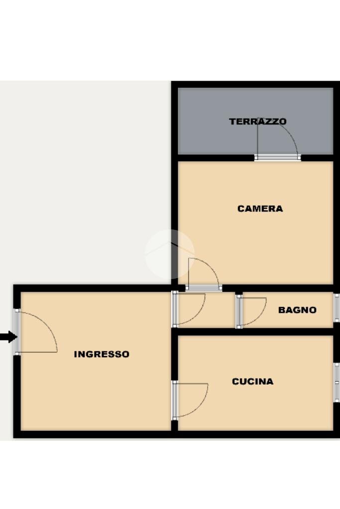 Three-room apartment Via Benedetto Brin, Genova (neighborhood Certosa) - floor plans 1