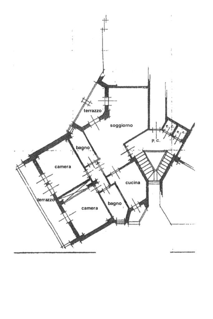 Four-room apartment Viale C. Sigonio, Modena (neighborhood Buon Pastore - Parco Amendola) - floor plans 1