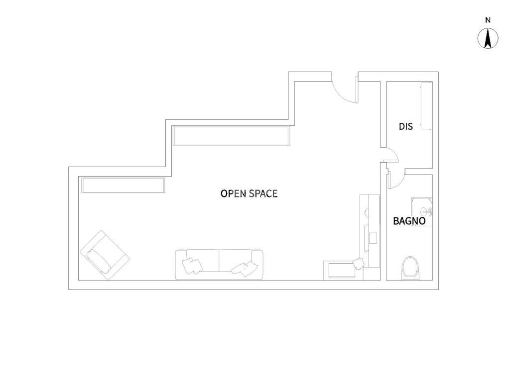 Mansarda Via Madonna Pellegrina, Bareggio - planimetria 1