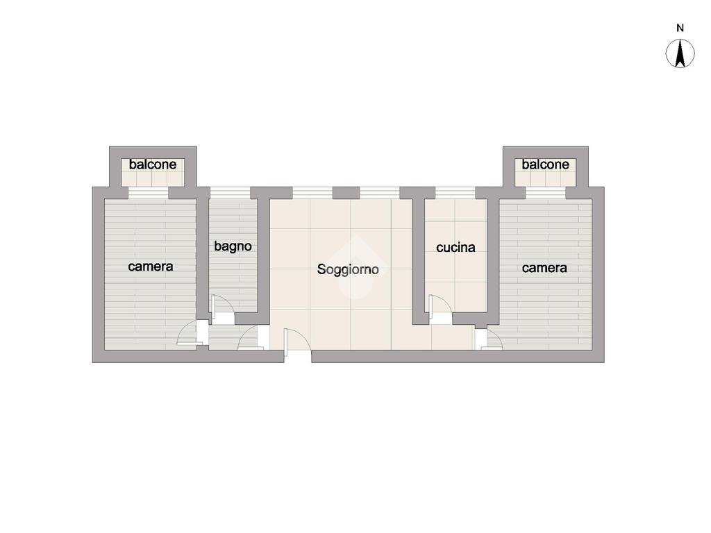 Three-room apartment Viale friuli, Cinisello Balsamo - floor plans 1