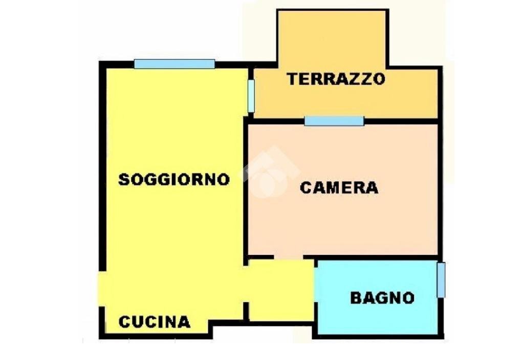 Bilocale Via Umbria, Peschiera Borromeo - planimetria 1