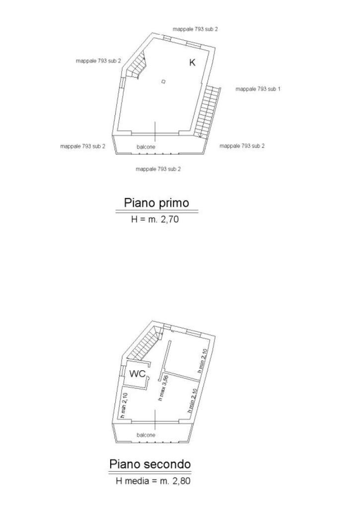 Casa indipendente Località Nenno Inferiore, Valbrevenna - planimetria 1