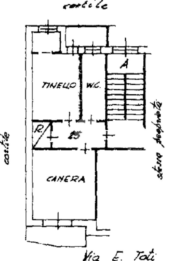 Two-room apartment Via Enrico Toti, Beinasco - floor plans 1