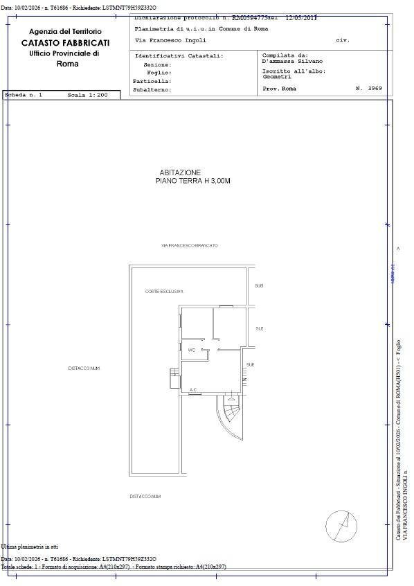 Foto 21 - Three-room apartment Via Francesco Ingoli
 
38, Roma - floor plans 1
