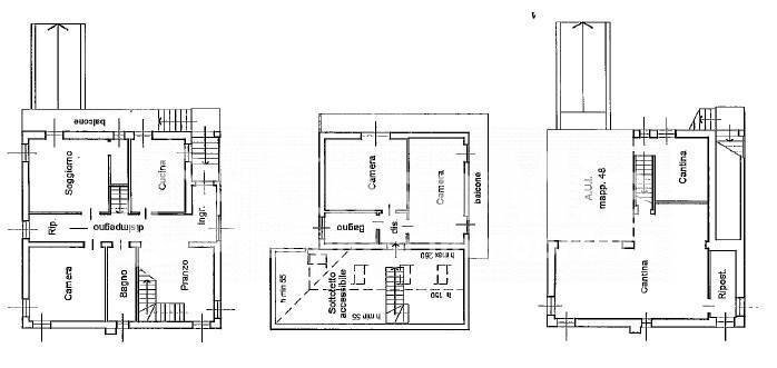 Foto 38 - Villa Via Pietro Micca
 
11, Villa Cortese - floor plans 1