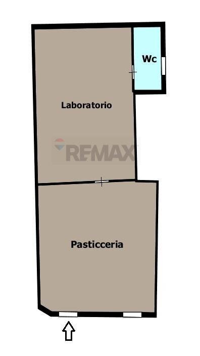 Pianta 2D - Locale Commerciale via Nuova Padre Ludovico
 
24, Casoria - planimetria 1