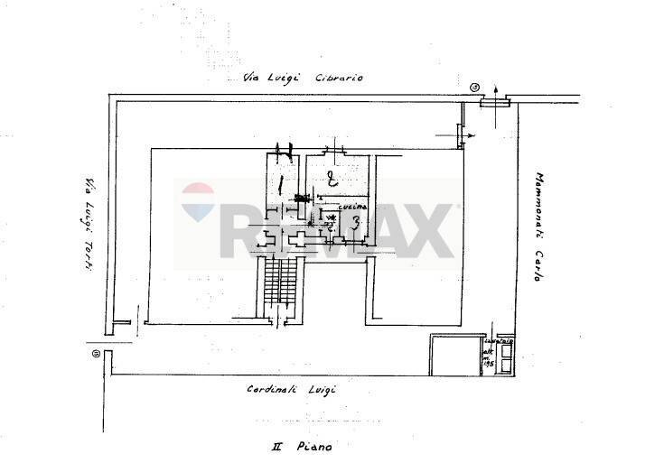 Pianta 2D - Bilocale Via Luigi Tosti, Roma - planimetria 1