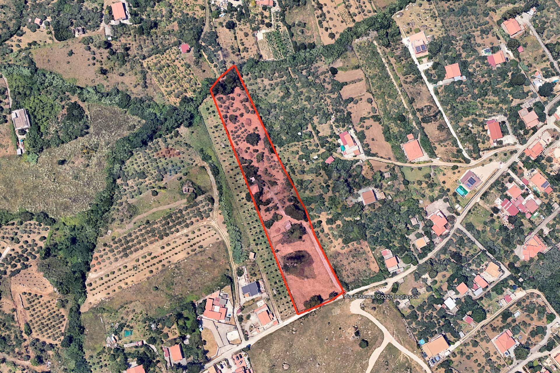 Posizione della mappa - Villa Via Esterna Cozzo Ingrassia
 
26, Monreale - planimetria 1