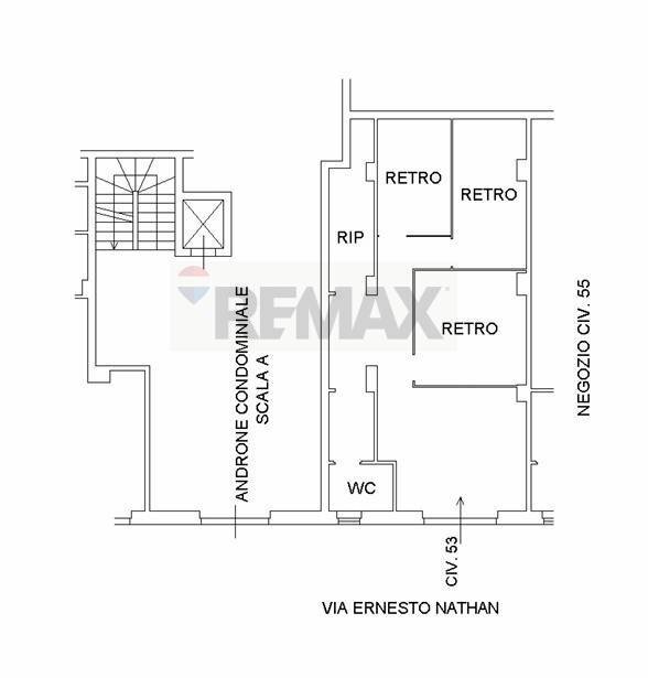 Pianta 2D - Shop via ernesto nathan
 
53, Roma - floor plans 1