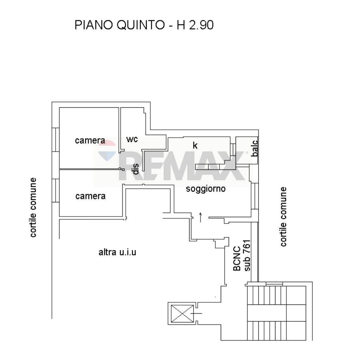 Pianta 2D - Three-room apartment Via Federico Engels
 
8, Milano - floor plans 1