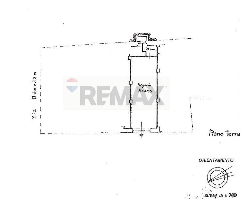 Pianta 2D - Negozio Via Monina
 
1/A, Ancona - planimetria 1