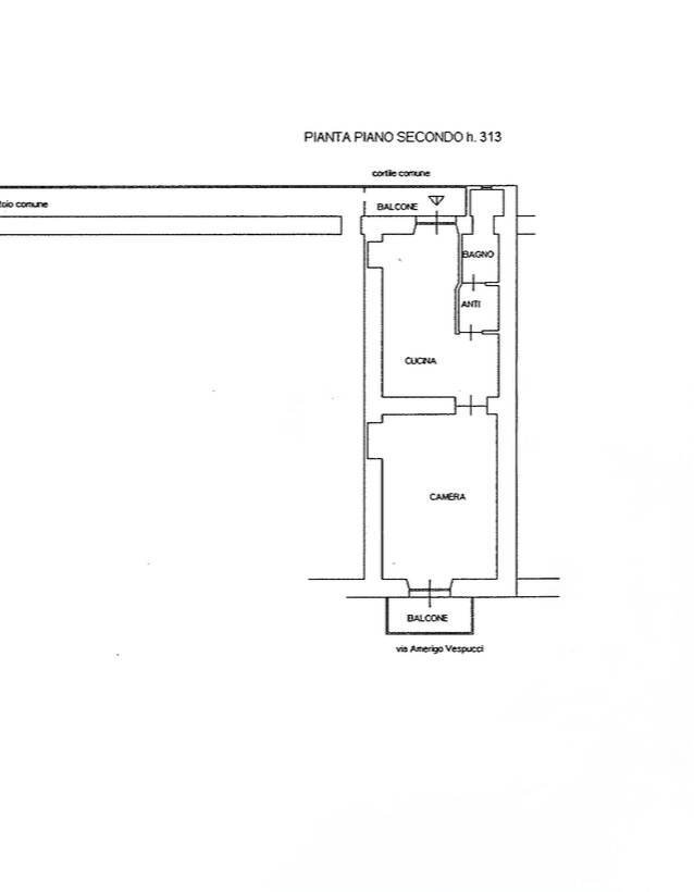Foto 22 - Bilocale Via Amerigo Vespucci
 
51, Torino - planimetria 1