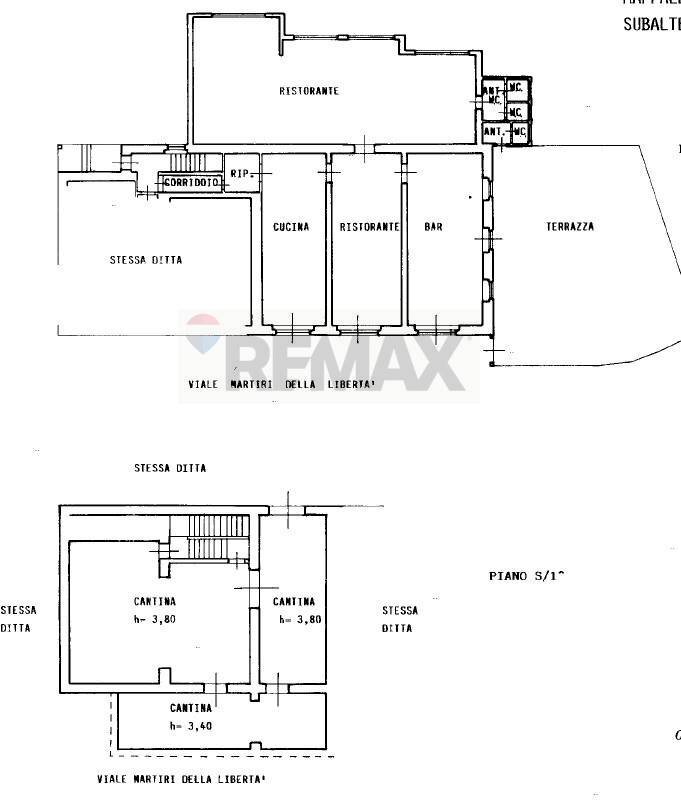 Pianta 2D - Commercial Premises Viale Martiri della Libertà
 
63, Borgo Val di Taro - floor plans 1