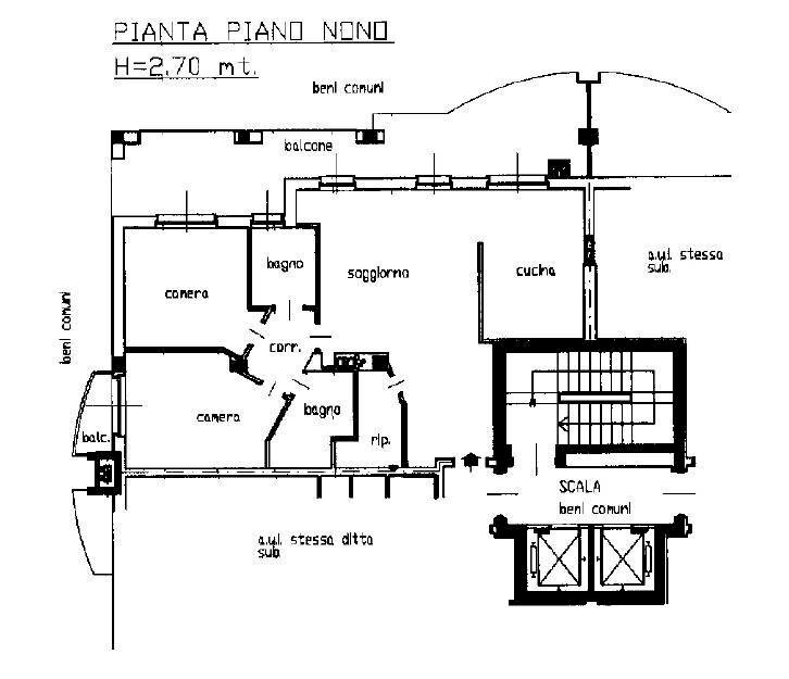 Foto 43 - Three-room apartment Via Fra' Riccardo Pampuri
 
9, Milano - floor plans 1