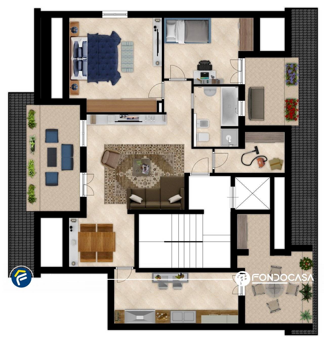 Foto 32 - Quadrilocale Borgata Ponte, Garlenda - planimetria 1